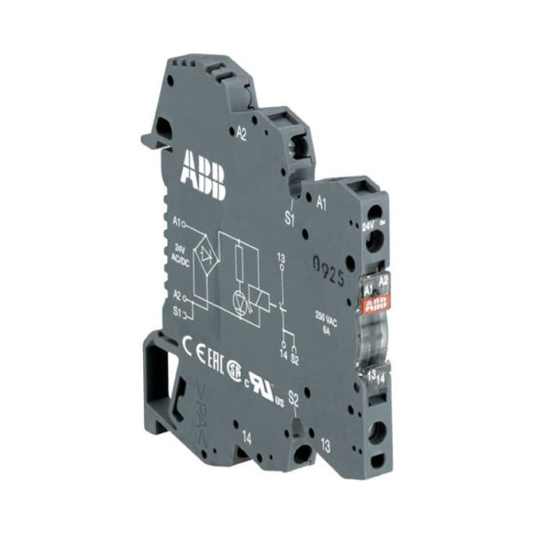 RELE RB121A - BOBINA 115VAC/DC PARA MONTAJE EN RIEL DIN 6MM